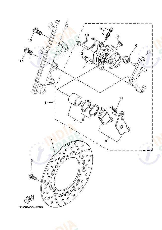 FRONT BRAKE CALIPER